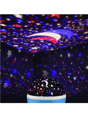 Empressco Yıldız Yansıtmalı Gece Lambası, Usb'li, Küre Tasarım, Mavi/mor/siyah Renkler