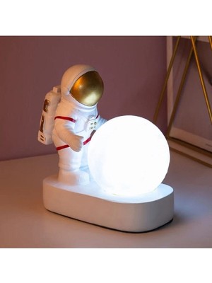 Empressco Yaratıcı Ay Temalı LED Gece Lambası, Yatak Odası ve Başucu Dekorasyonu