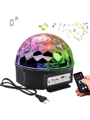 Empressco Turuncu Bluetooth Kumandalı LED Kristal Disko Topu, Eğlenceyi Güzelleştir!