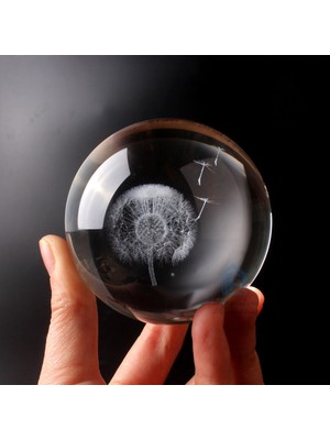 Empressco Renkli Işıklı Cam Küre, Plastik Altlıklı, 6cm, Dekoratif ve Şık Tasarım