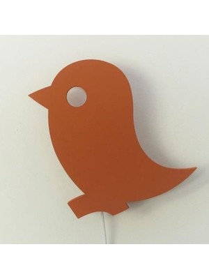 Empressco Kuş Temalı LED Gece Lambası, Bebek ve Çocuk Odası Dekorasyonu 20X30 cm