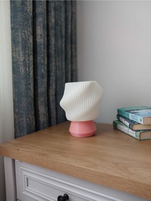 Empressco Şık Masa Lambası, Abajur ve Gece Aydınlatması, Dekoratif Tasarım, Beyaz Renk