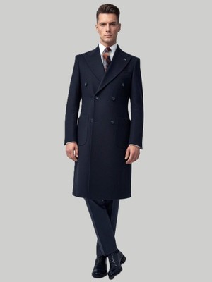 Hermose Lacivert Kruvaze Modern Fit Kaban | Premium Collection