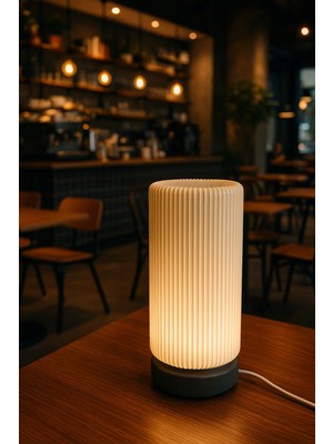 Empressco Modern Gri Masa Lambası, Şık ve Fonksiyonel Tasarım ile Yaşam Alanınıza Şıklık Katın