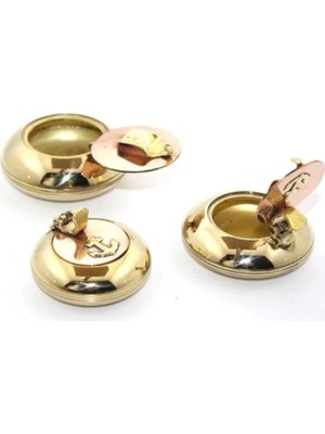 Empressco 3'lü Renkli Pirinç Küllük Seti, Şık ve Renkli Dekoratif Aksesuarlar