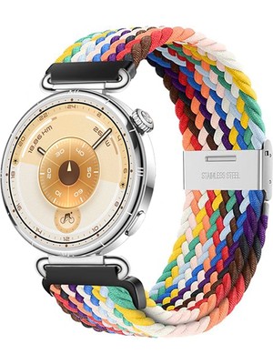 MMP Shop Huawei Watch Gt6 / Gt5 / Gt4 41MM / Gt5 Pro 42MM Uyumlu Metal Klips Örgü Spor Kordon