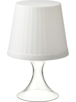 Empressco Beyaz LED Masa Lambası, 24 Cm, Pilli, Renkli Işık Seçenekleriyle Şık ve Kullanışlı