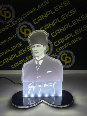 Empressco Beyaz Portreli Masa Üstü Şık Gece Lambası, Güzel Dekoratif Aksesuar