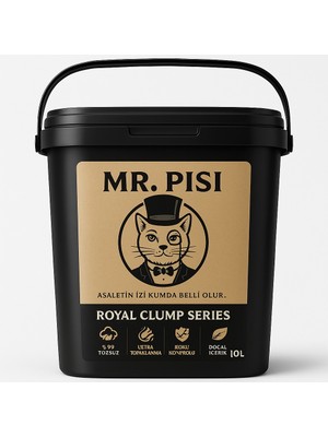 Mr Pisi Royal Clump Aktif Karbon Tozsuz Kedi Kumu