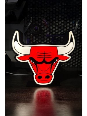 Empressco Kırmızı Renkli Basketbol Takımı Temalı LED Gece Lambası