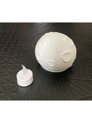 Empressco Ay Temalı Beyaz Gece Lambası, Şık ve Sıcak Işıklandırma