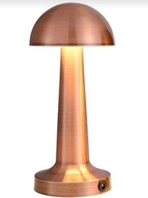 Empressco Bronz Renkli Dokunmatik Şarjlı Masa Lambası, 3 Mod Işık, Metalik Şık Tasarım