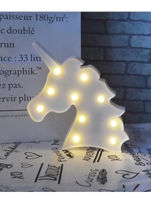 Empressco Beyaz LED Işıklı Gece Lambası, Çocuk ve Genç Odası, Ev Dekorasyonu