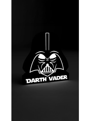 Empressco Şık Beyaz Darth Vader LED Gece Lambası, Dekoratif Aydınlatma