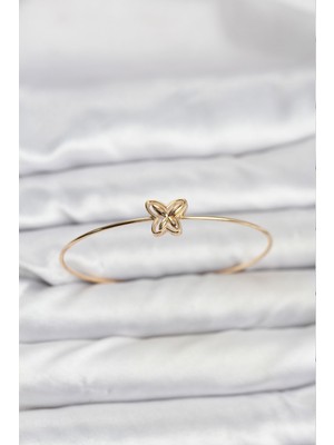 Clariss Kelebek Model Gold Renk Bileklik