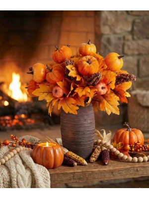 My Balli Store Yapay Kabaklı Yaprak Demeti 1 Adet