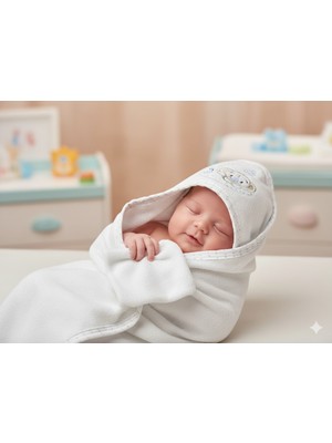 Baby Bakkal Bebek Banyo Havlusu ve Kesesi