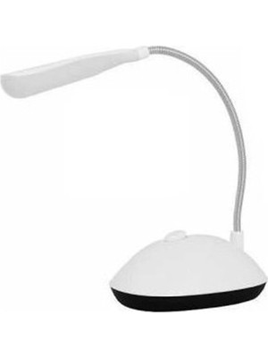 Empressco Bükülebilir LED Masa Lambası, Pilli, Beyaz, Şık ve Aydınlatıcı Tasarım