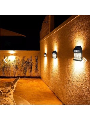 Bsre Hareket Sensörlü Duvar Lambası - Güneş Enerjili