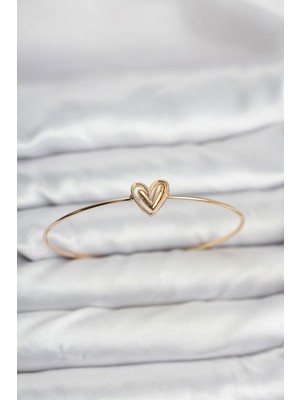 Clariss Kalp Model Gold Renk Bileklik