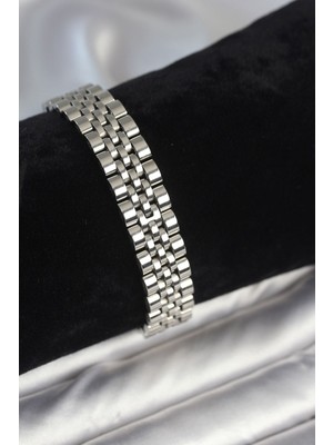 Vice Avm 316L Çelik 12 mm Kalınlıkta Gümüş Renkli Erkek Bileklik EB-53-vice/(1395) 3413