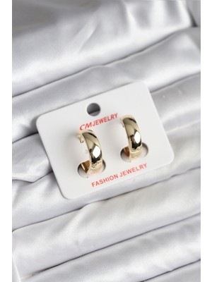 Vice Avm 14K Gold Renk Kaplama Halka CM Kadın Küpe