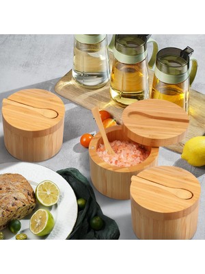 Bsre Ahşap Kaşıklı Baharatlık - 1 Adet