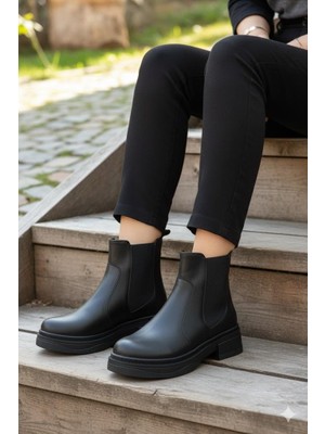 Fort 813700 Ventes Sıcak Astar Iki Tarafı Lastikli Kaymaz Taban Kadın Bot