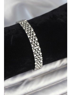 Vice Avm 316L Çelik 9 mm Kalınlıkta Gümüş Renkli Erkek Bileklik EB-53-vice/(1395) 3407