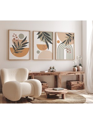 Ninastore Boho Soyut Baskı: Gökkuşağı Çocuk Odası Duvar Dekoru
