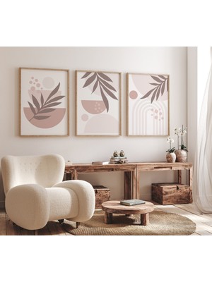 Ninastore Boho Bebek Odası Desenleri: Soyut Gökkuşağı, Allık Pembesi Duvar Dekoru