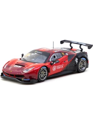 LaraTech Tarmac Works X iXO Models 1/64 Ferrari 488 GT3 Macau GT Cup 2022 Harmony Racing #51 - HOBBY64