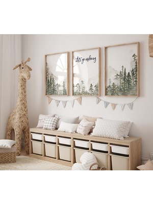 Ninastore Orman Fidanlığı Baskısı: Dağ, Ağaç, Orman Sanatı