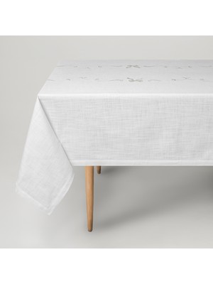 Linens Ribbon 150X250 cm Masa Örtüsü Kırık Beyaz