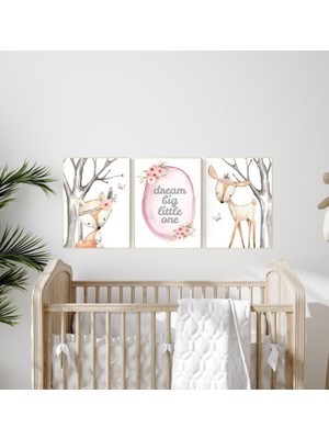 Ninastore Orman Fidanlığı Baskıları: Hayvan Çiçek Taç Dekoru