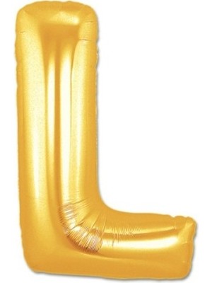 MUHTELİFİÇGİYİM Altın Sarısı Folyo Harf Balon 1 Metre