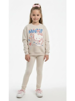 Meyica Kız Çocuk Baskılı Sweatshirt – Yumuşak Dokulu, Rahat Kesim