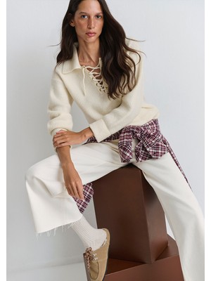 Mavi Paloma Ekru Gabardin Pantolon 1010114-91330