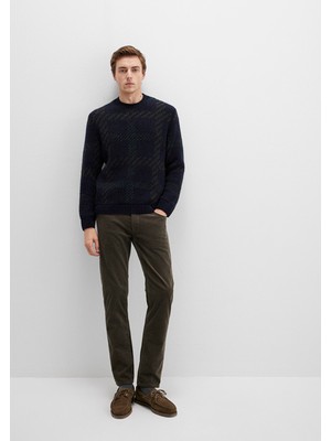 Mavi Marcus Koyu Yeşil Kadife Pantolon 0035191109