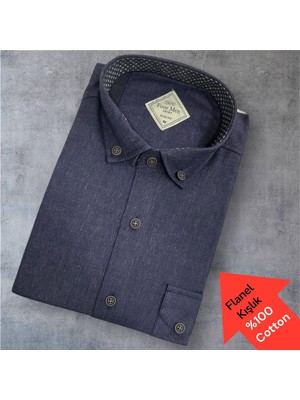 Eren Style Kadife %100 Cotton Pamuklu Uzun Kollu Terletmeyen Gömlek (Slim Fit Kalıp)