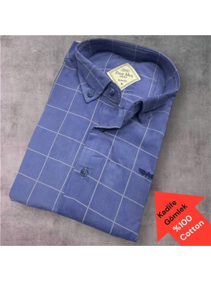 Eren Style Kadife %100 Cotton Pamuklu Uzun Kollu Terletmeyen Gömlek (Slim Fit Kalıp)