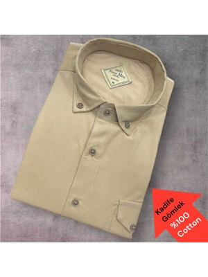 Eren Style Kadife %100 Cotton Pamuklu Uzun Kollu Terletmeyen Gömlek (Slim Fit Kalıp)