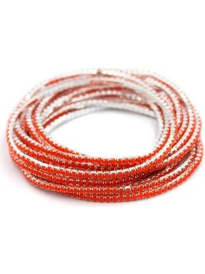 Royaleks 6'lı Lastikli Bileklik - Kırmızı