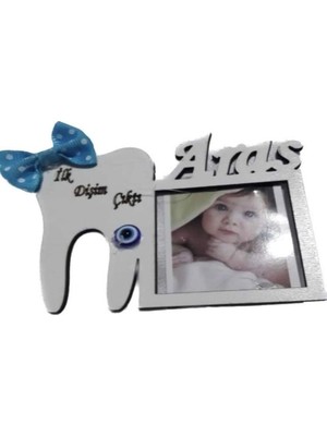 Güven Ahşap Fotoğraf Çerçevesi Magnet Ilk Dişim Çıktı Temalı 10 ADET