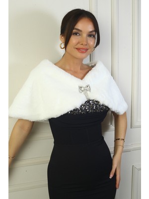 By Saygı Kadın Broşlu Içi Astarlı Bolero