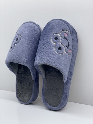 ModaFrato FROG Kurbağalı Kapalı Kadın Ev Terliği Günlük Rahat Kışlık Terlik