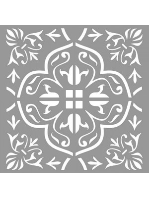 Artikel Artikel Karo Oldstones Stencil Tasarımı 30 x 30 cm