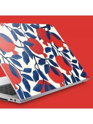 Artikel Beyaz Üzerine Nar Deseni Notebook Sticker