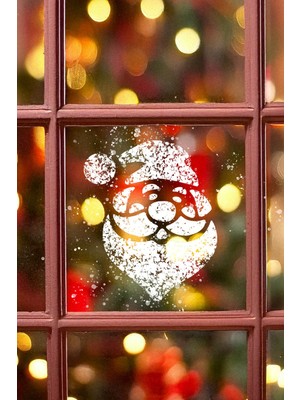 Artikel Noel Baba Stencil Tasarımı 30 x 30 cm