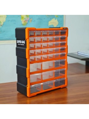 Super-Bag Süper Bag ASR-6001 Monoblok Çekmece Seti Büyük Tip 39'lu